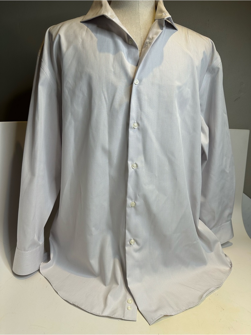 Pronto Uomo Light Gray Long-Sleeve Dress Shirt